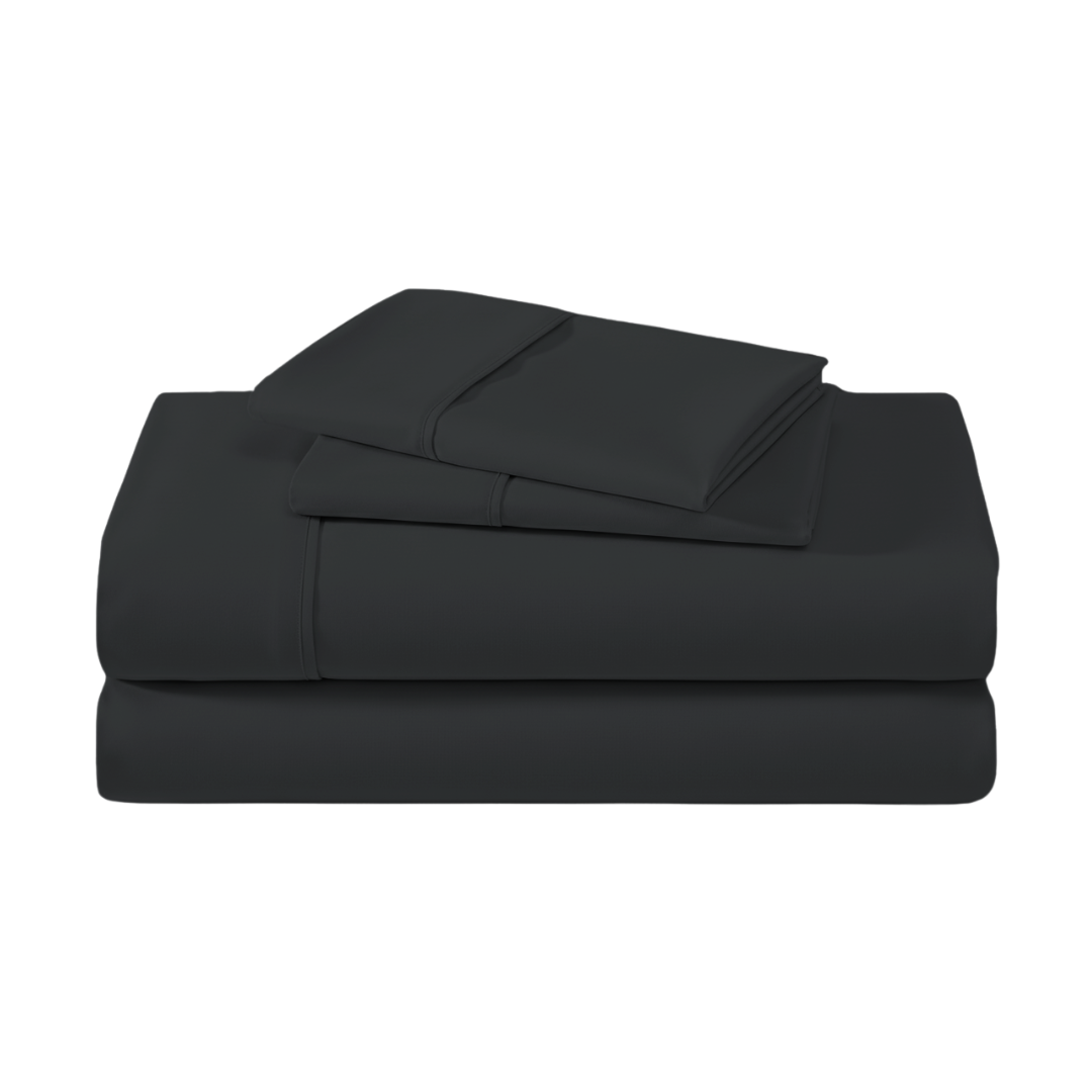 100% Microfiber Sheets – Charcoal Black