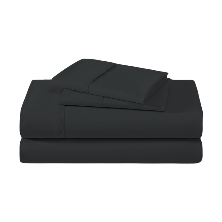 100% Microfiber Sheets – Charcoal Black