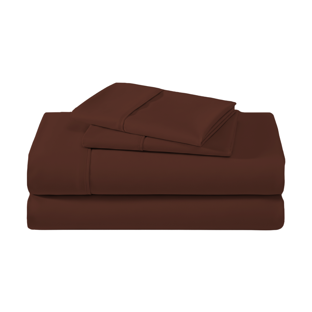 100% Microfiber Sheets – Chocolate Brown