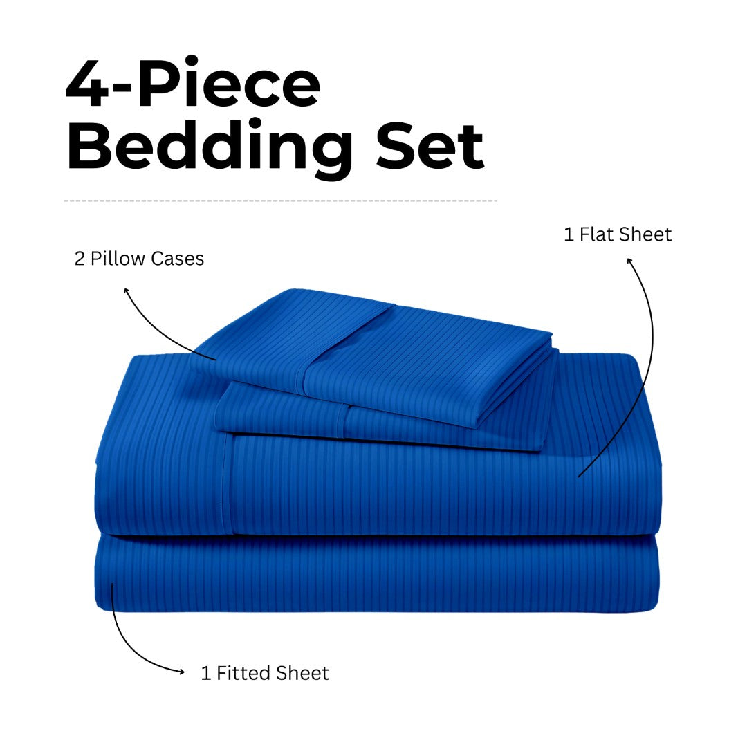 100% Microfiber Sheets – Royal Blue