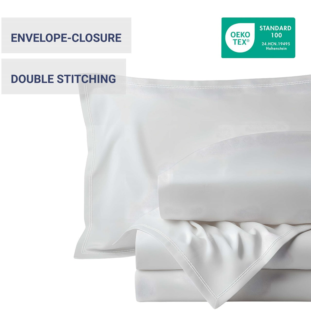 100% Organic Bamboo Sheet Set – White