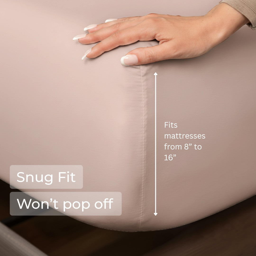 100% Microfiber Sheets – Blush Pink