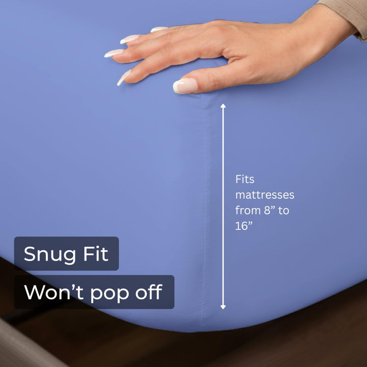 100% Microfiber Sheets – Sky Blue