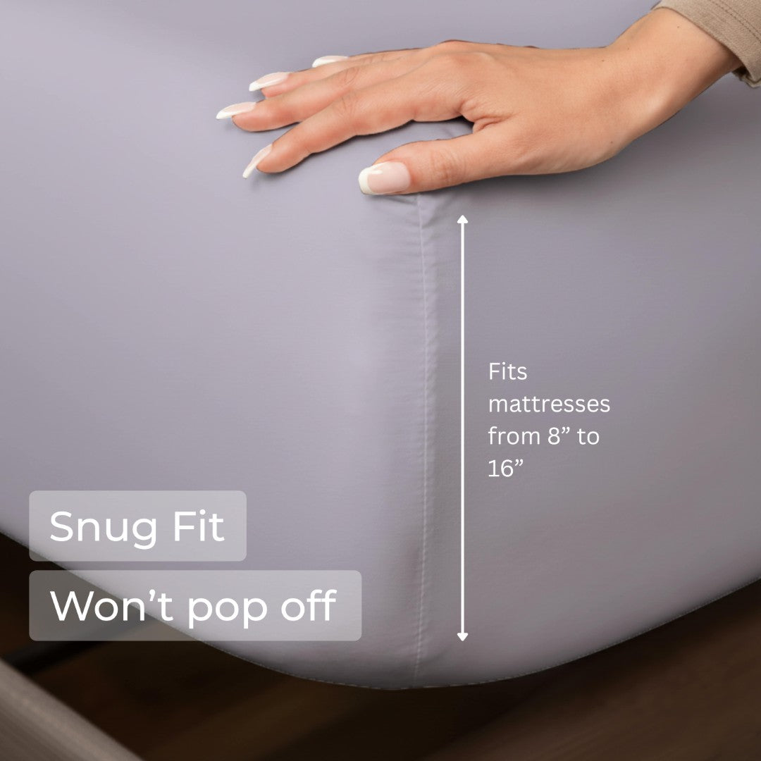 100% Microfiber Sheets – Light Gray