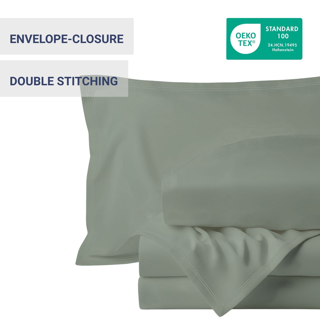 100% Organic Bamboo Sheet Set – Light Grey