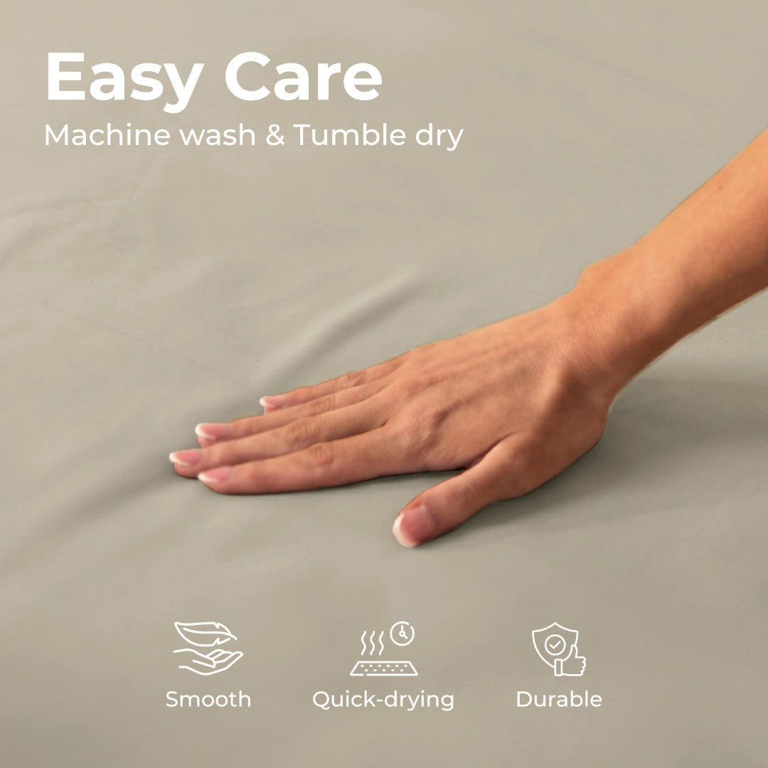 100% Microfiber Sheets – Cream Beige