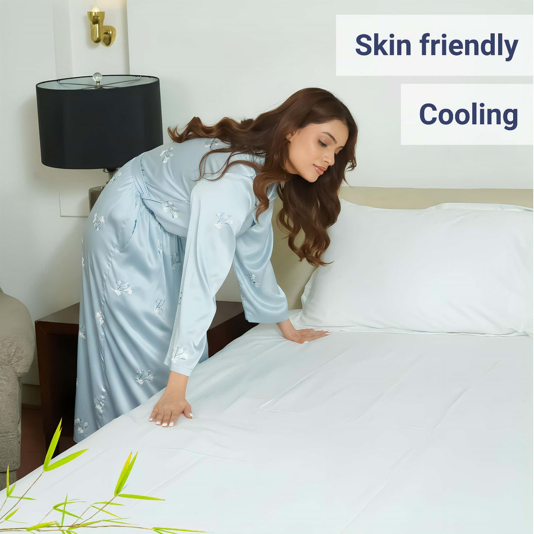 100% Organic Bamboo Sheet Set – White