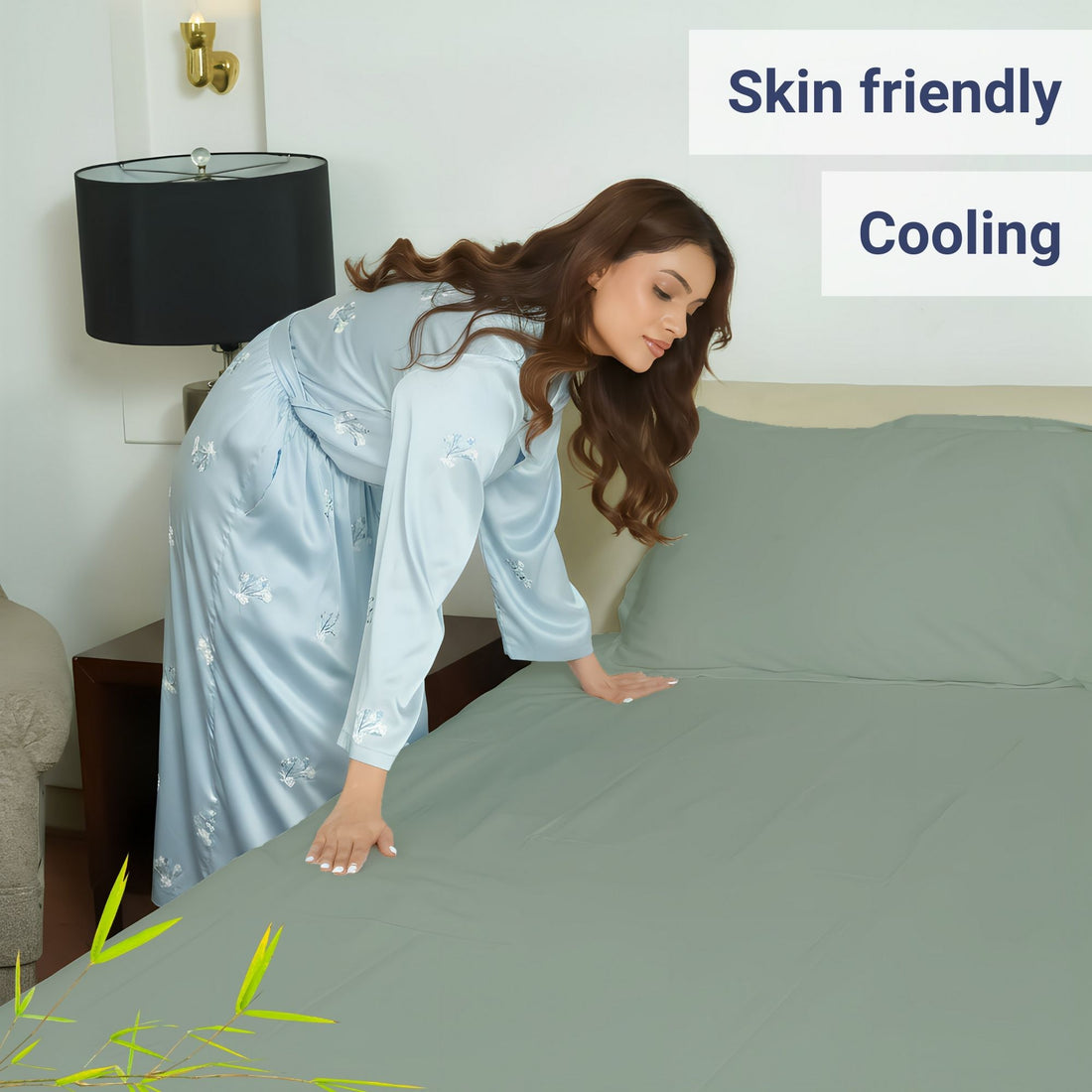 100% Organic Bamboo Sheet Set – Light Grey