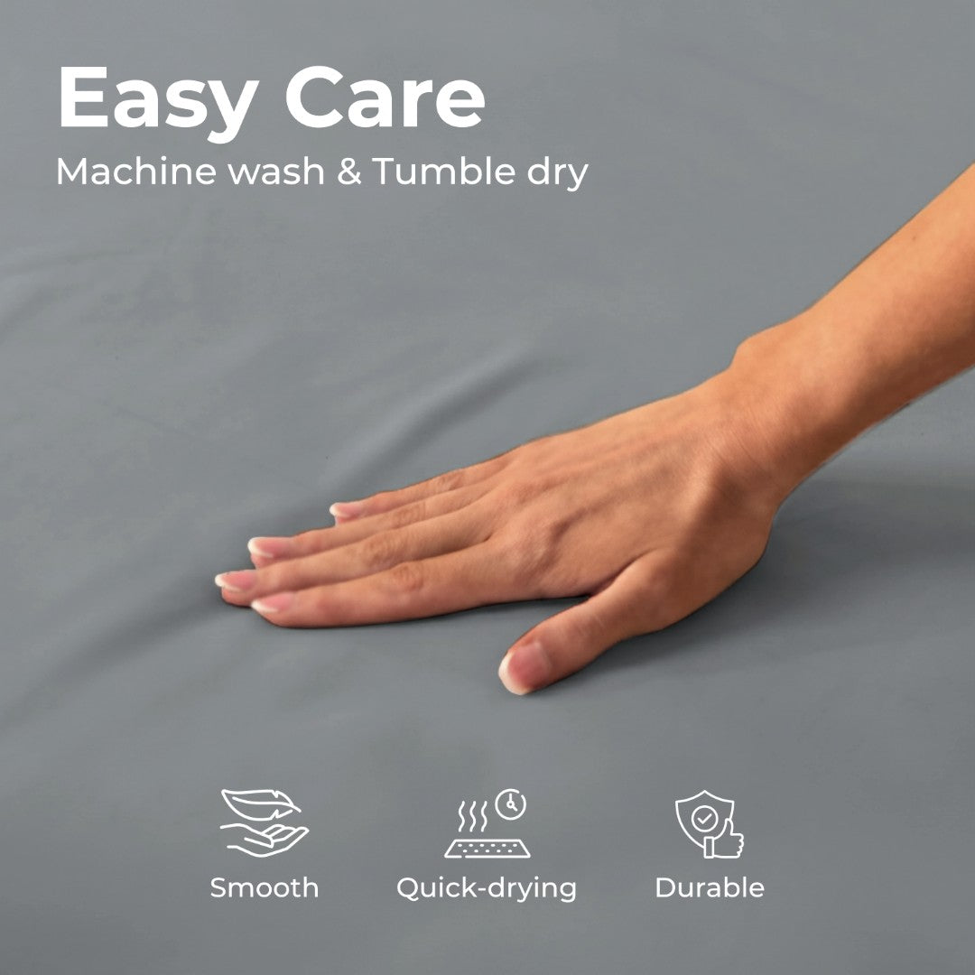 100% Microfiber Sheets – Cool Gray