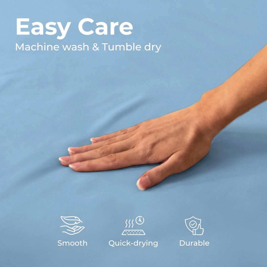 100% Microfiber Sheets – Baby Blue