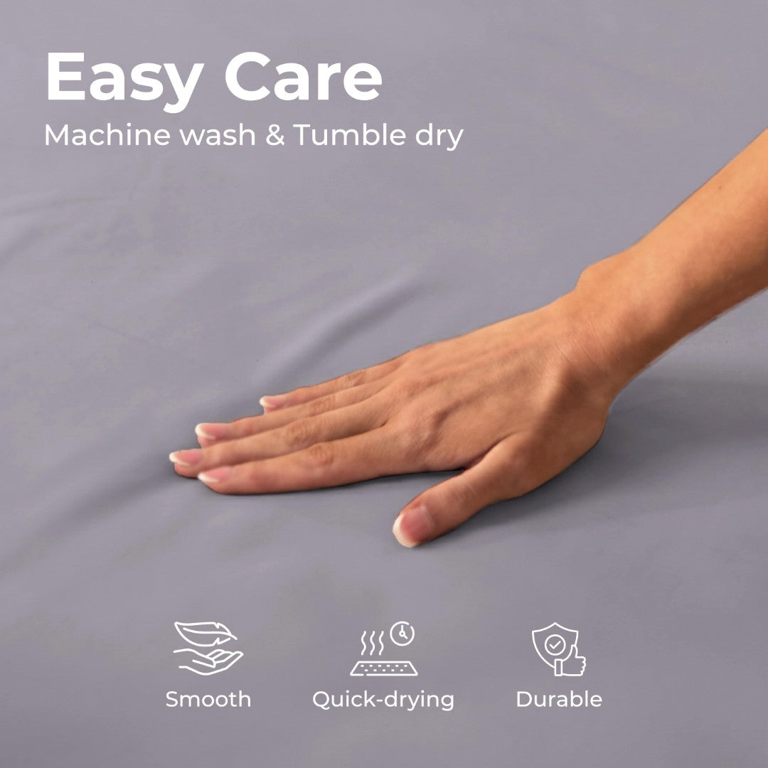 100% Microfiber Sheets – Light Gray