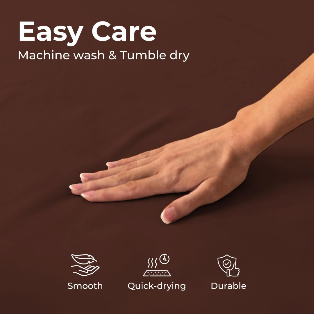 100% Microfiber Sheets – Chocolate Brown