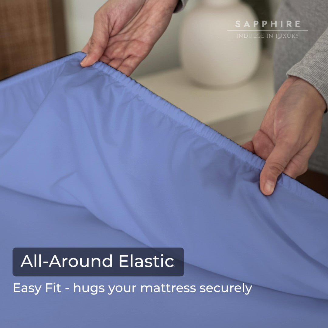 100% Microfiber Sheets – Sky Blue