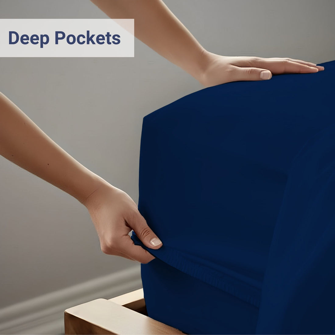 100% Organic Bamboo Sheet Set – Navy Blue