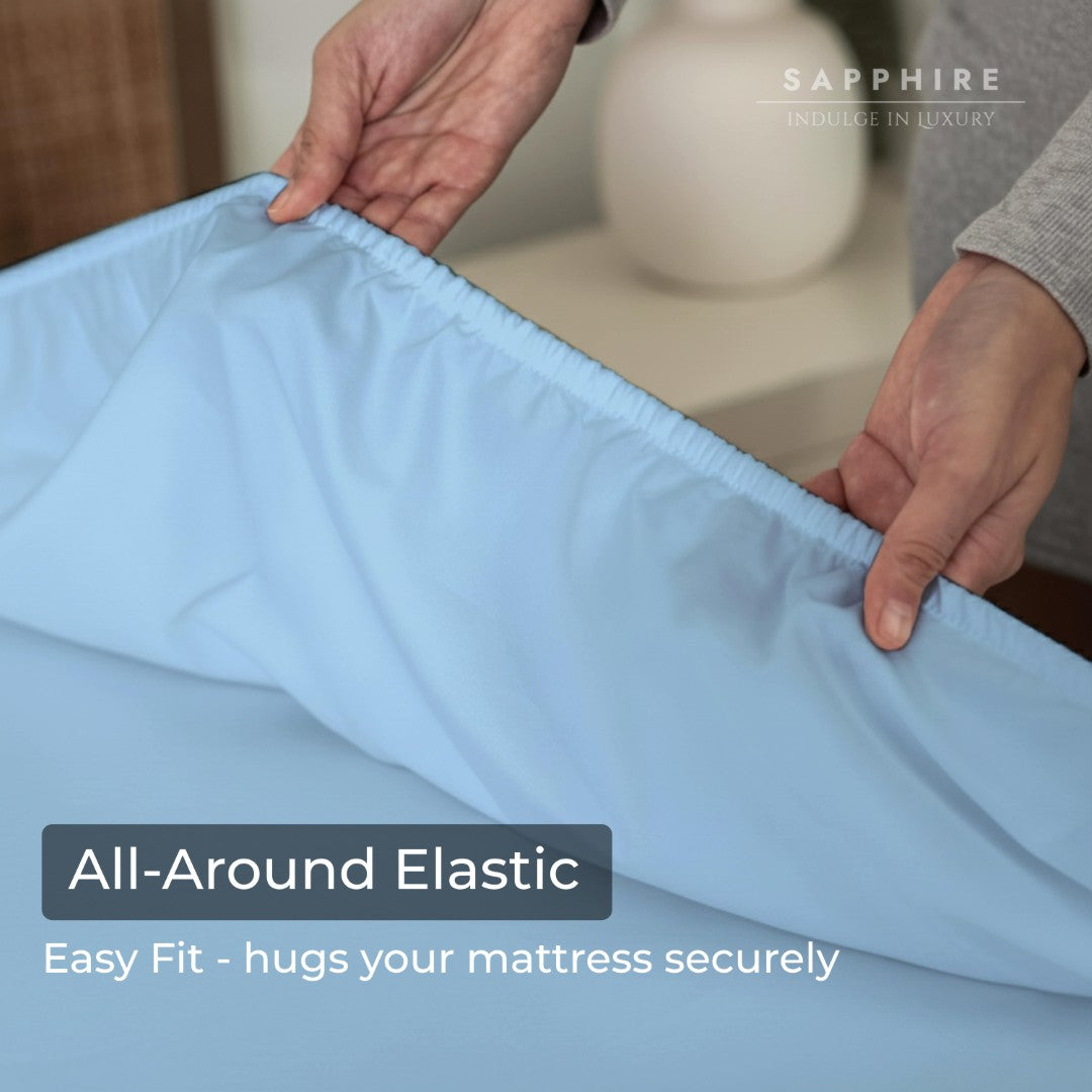 100% Microfiber Sheets – Baby Blue