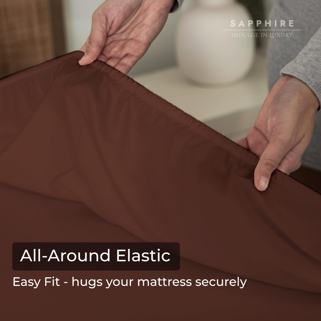 100% Microfiber Sheets – Chocolate Brown