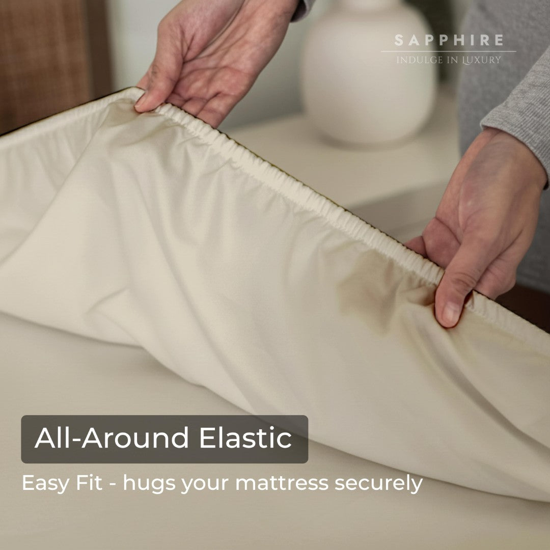 100% Microfiber Sheets – Cream Beige