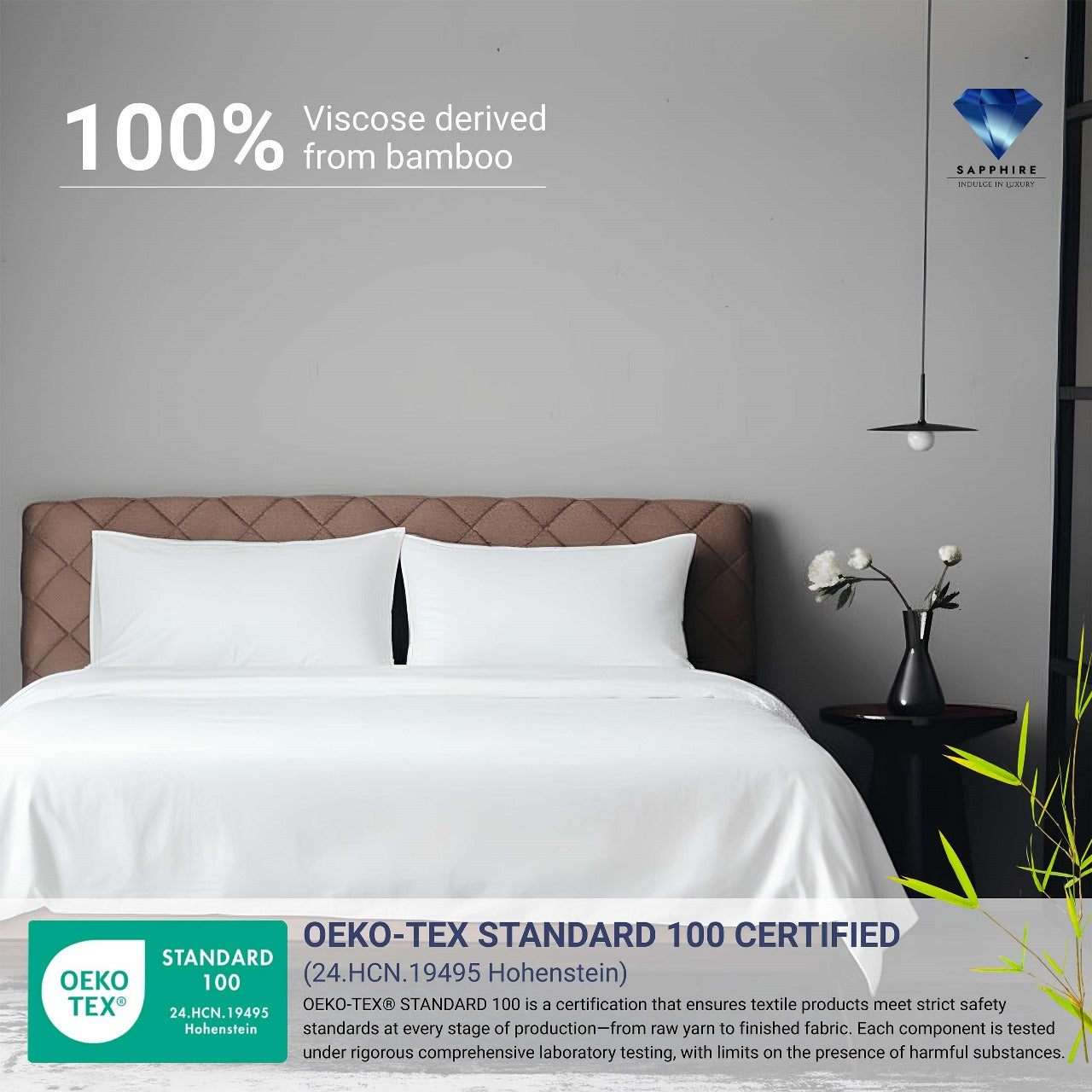 100% Organic Bamboo Sheet Set – White