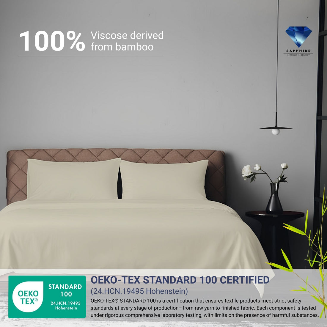 100% Organic Bamboo Sheet Set – Pastel Yellow