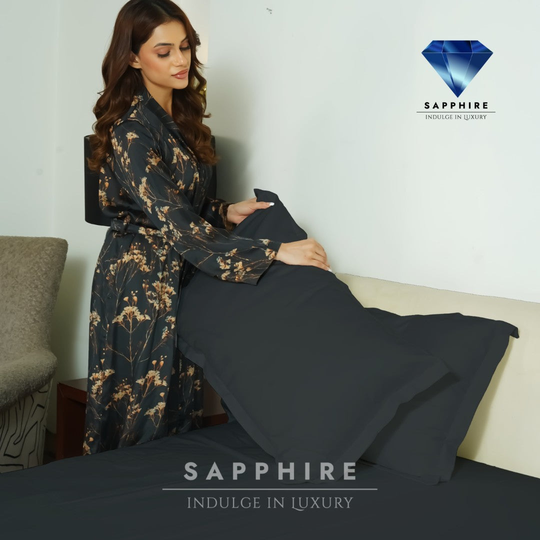 100% Microfiber Sheets – Charcoal Black